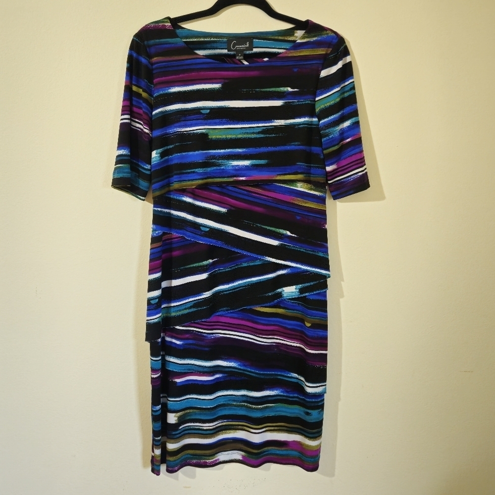 Connected Apparel Tiered Dress